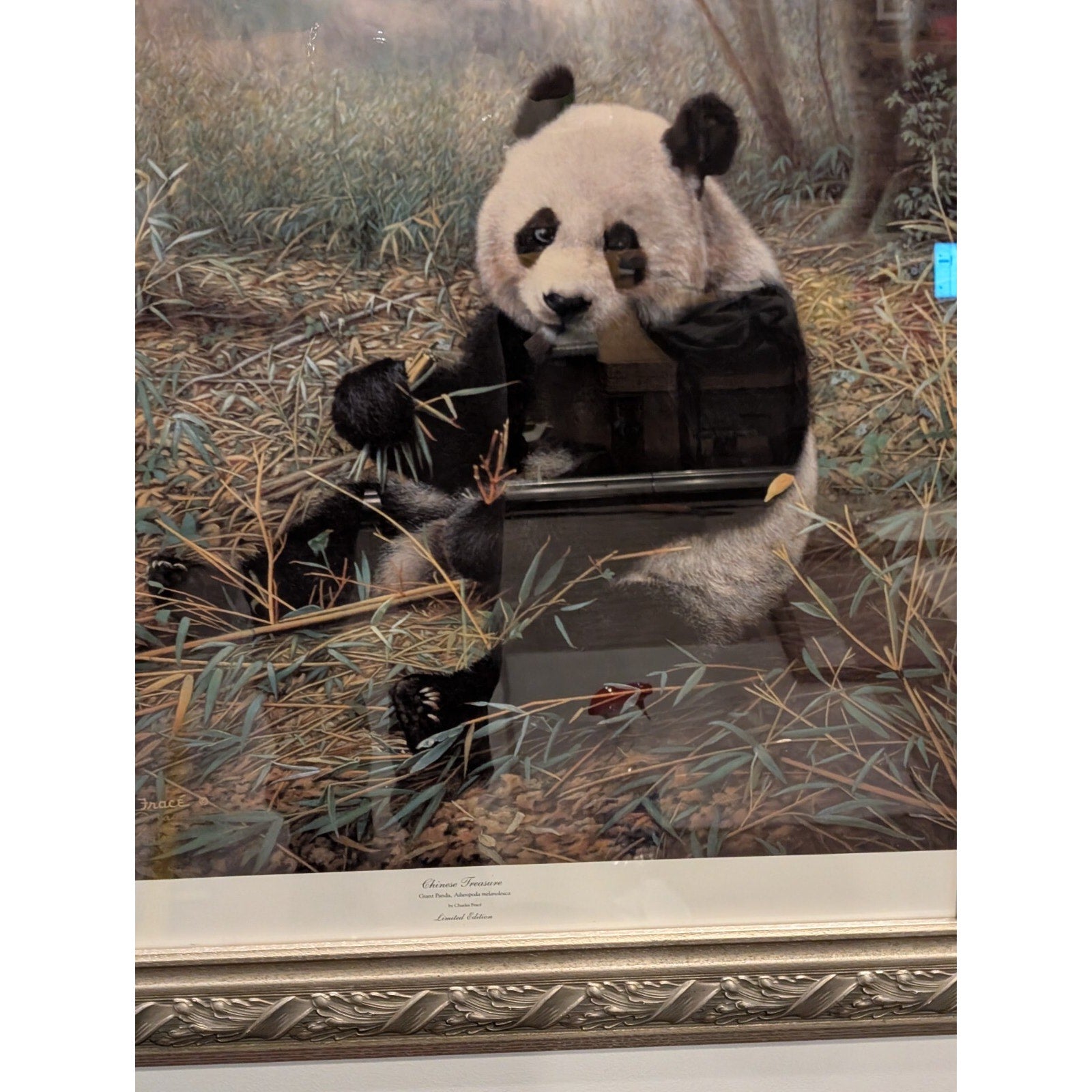 Charles Frace Print "Chinese Treasure" Signed Numbered 1989 Panda Bear w/ COA