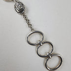 Orange Firefly Bracelet Sterling Silver 925 Adjustable 7" to 8"