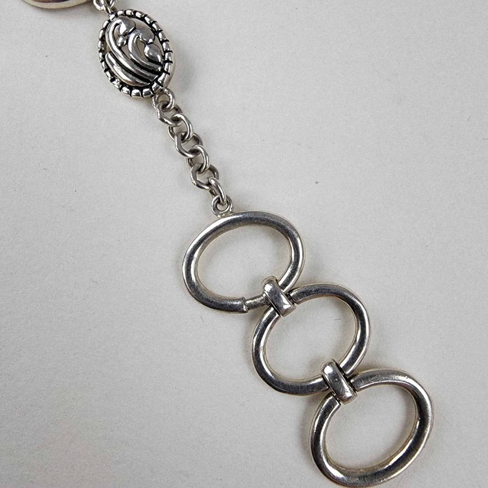 Orange Firefly Bracelet Sterling Silver 925 Adjustable 7" to 8"