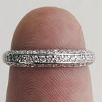 Vintage .900 Platinum Natural Diamond Wedding Set 1.00ct Center Stone 8.2g