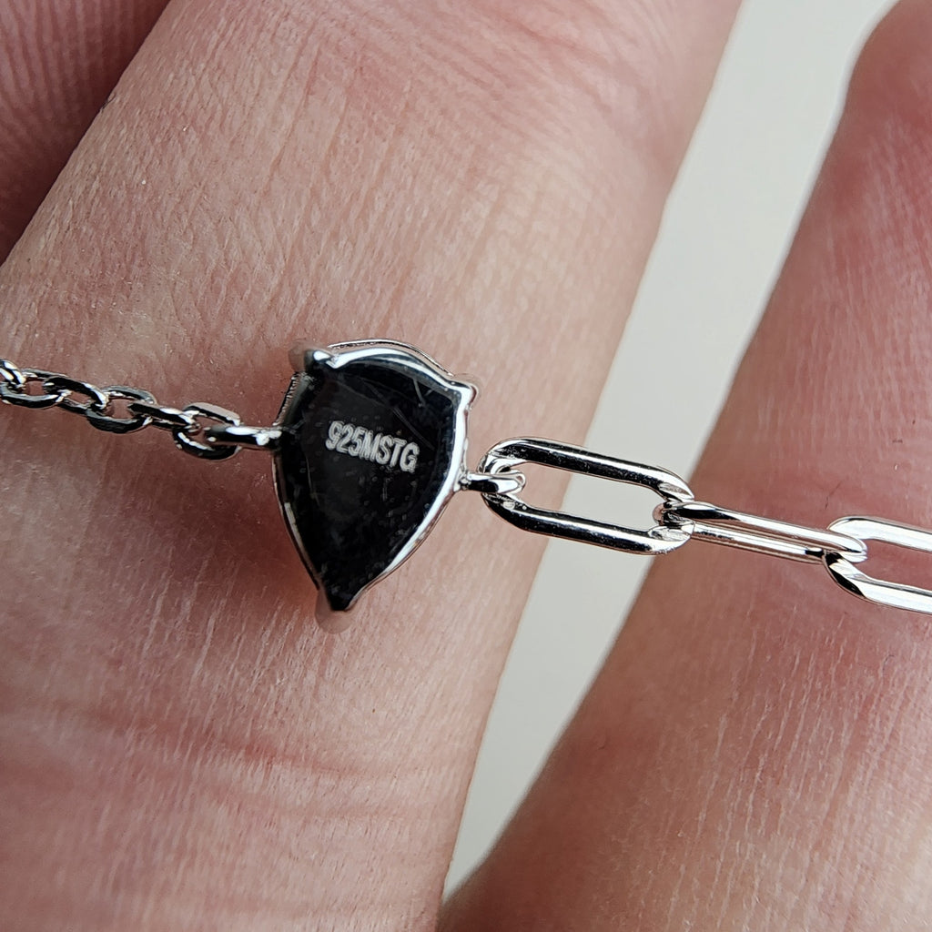 Pear Cut Moissanite Adjustable Bracelet in Sterling Silver 925 VVS1