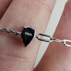 Pear Cut Moissanite Adjustable Bracelet in Sterling Silver 925 VVS1