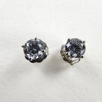 Charles Winston CZ Sterling Silver 925 Stud Earrings Vintage Designer