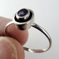 Amethyst Shadowbox Ring Size 9 Sterling Silver 925 Vintage