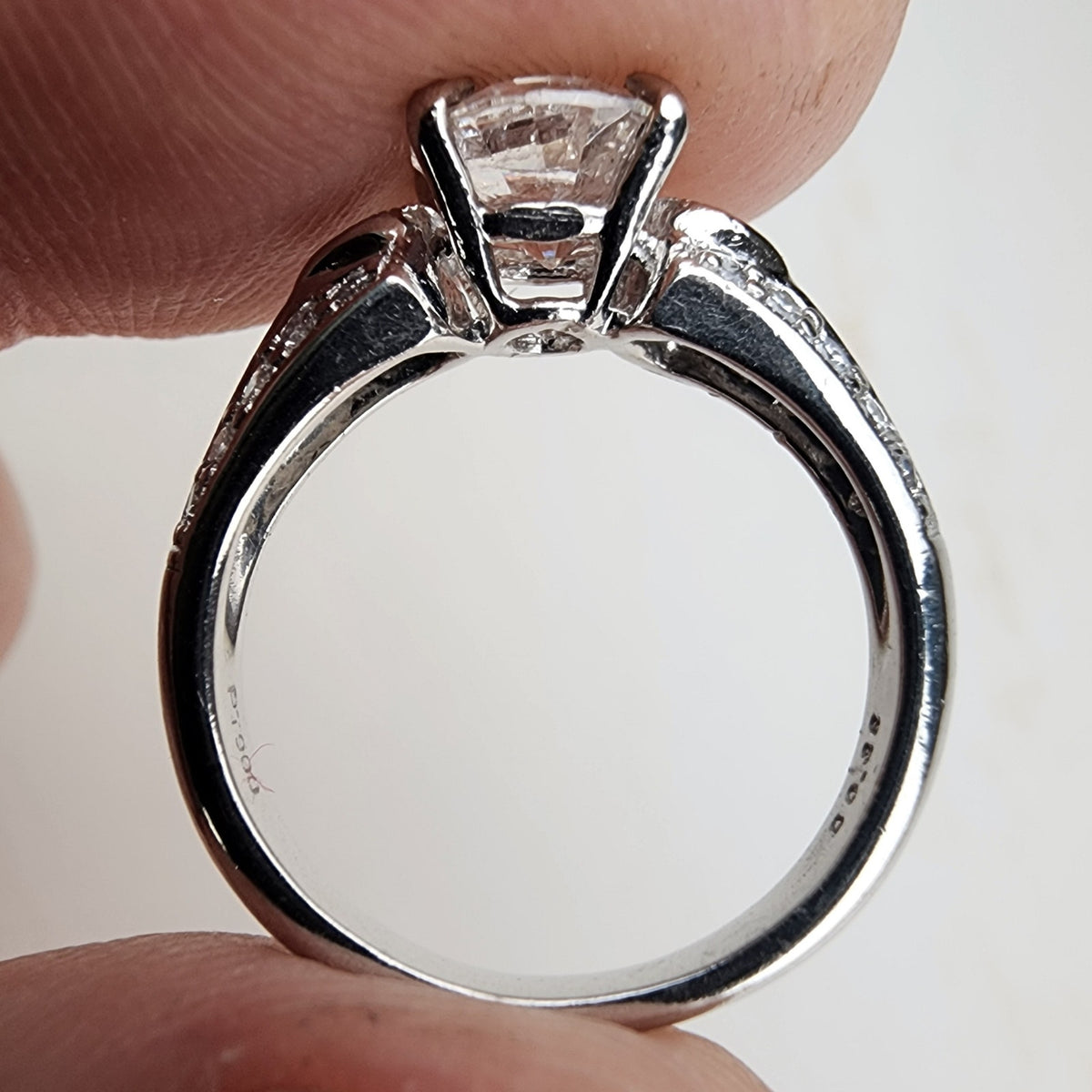 Vintage .900 Platinum Natural Diamond Wedding Set 1.00ct Center Stone 8.2g