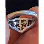 Judith Ripka Sterling Silver 925 Heart Designer Ring Size 9