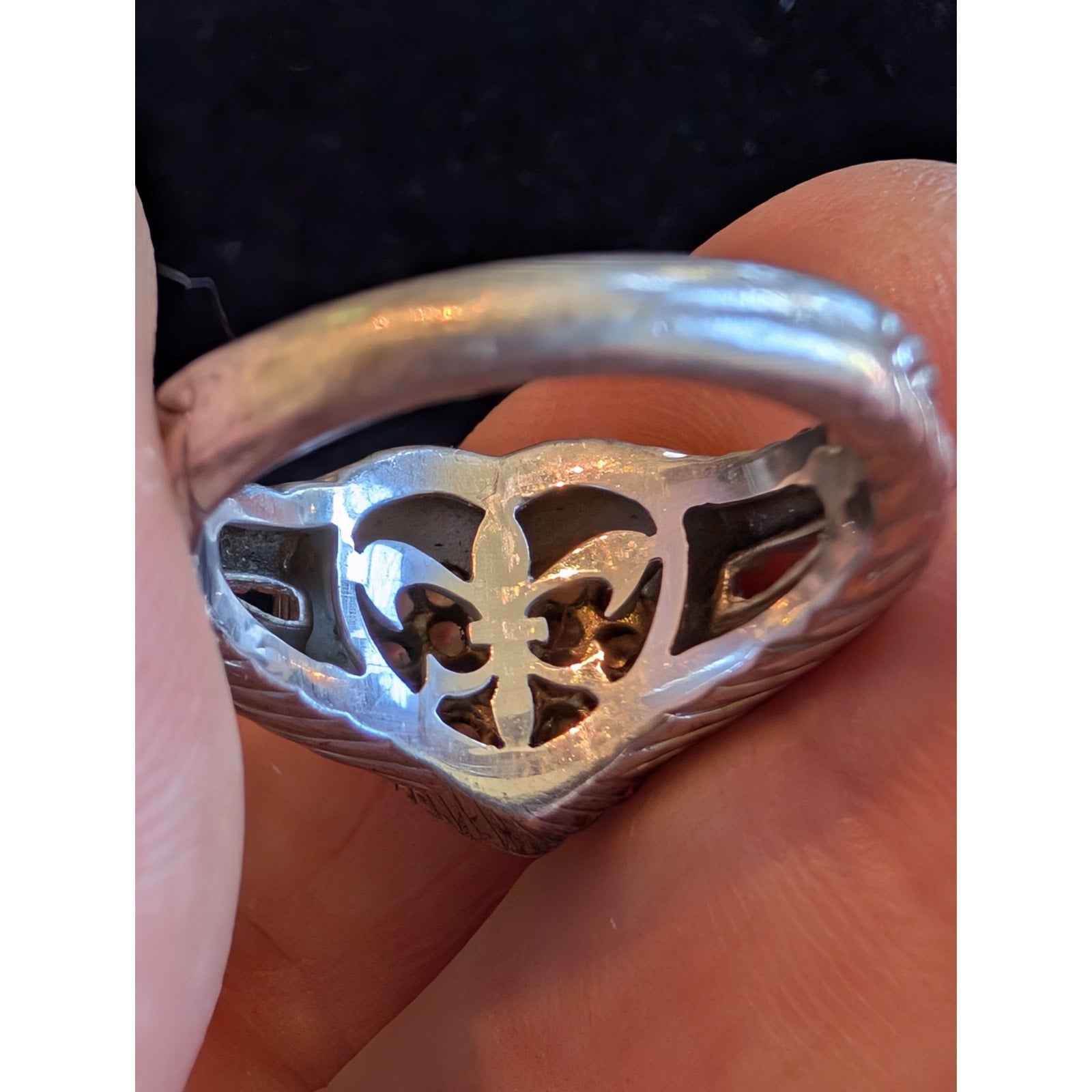 Judith Ripka Sterling Silver 925 Heart Designer Ring Size 9