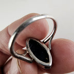 Vintage Baltic Amber Ring Size 8 in Sterling Silver 925