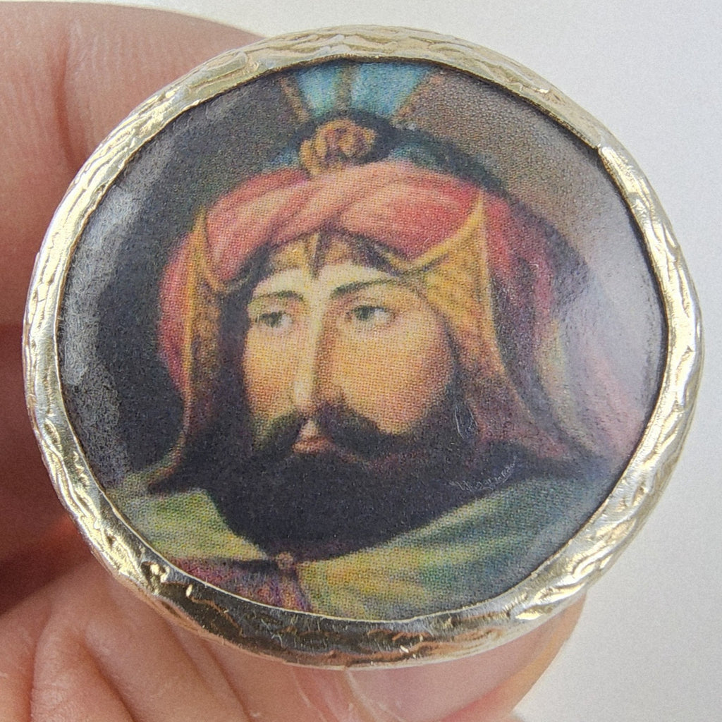 Sultan Murad IV Ring Sterling Silver 925 Adjustable Size 7 Vintage