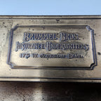 Antique Brass Stamp Box Desk Organizer Brass Box Brummel Bros Chicago
