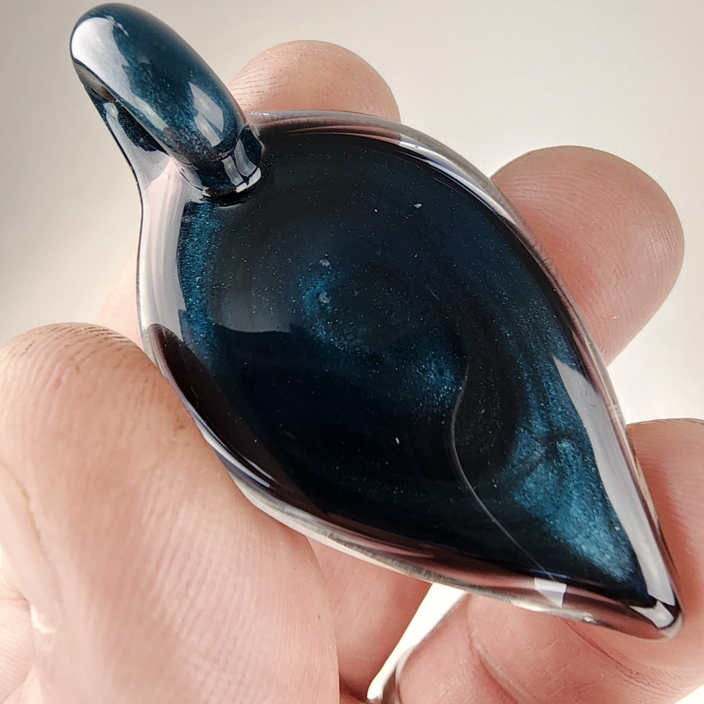 Borosilicate Implosion Glass Pendant Heady Sparkle Boro Glass