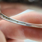 Halo Cocktail Ring Size 8 Sterling Silver 925 Vintage Cluster Band