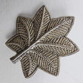 Textured Maple Leaf Brooch Sterling Silver 925 Vintage