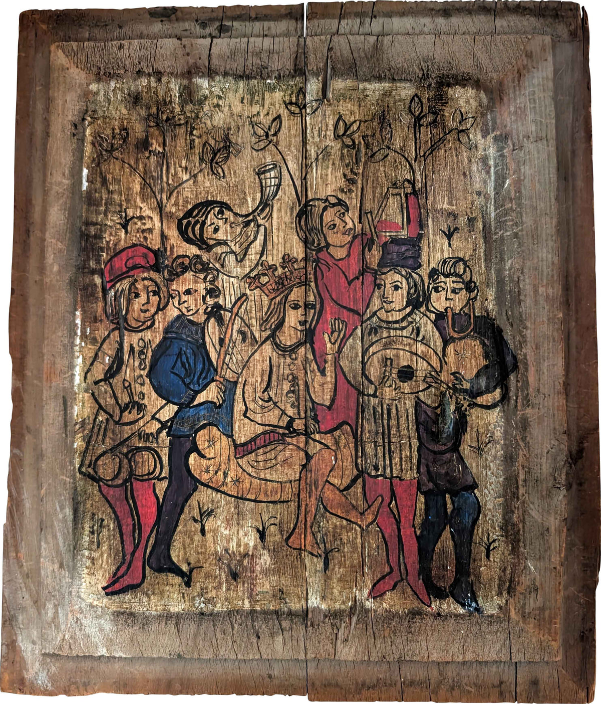 King David & The Troubadours: A 14th Century Bohemian Panel