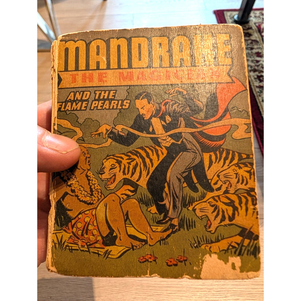 1940's MANDRAKE THE MAGICIAN Flame Pearls BIG LITTLE BOOK