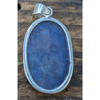 Vintage Purple Dichroic Glass Sterling Silver 925 Pendant