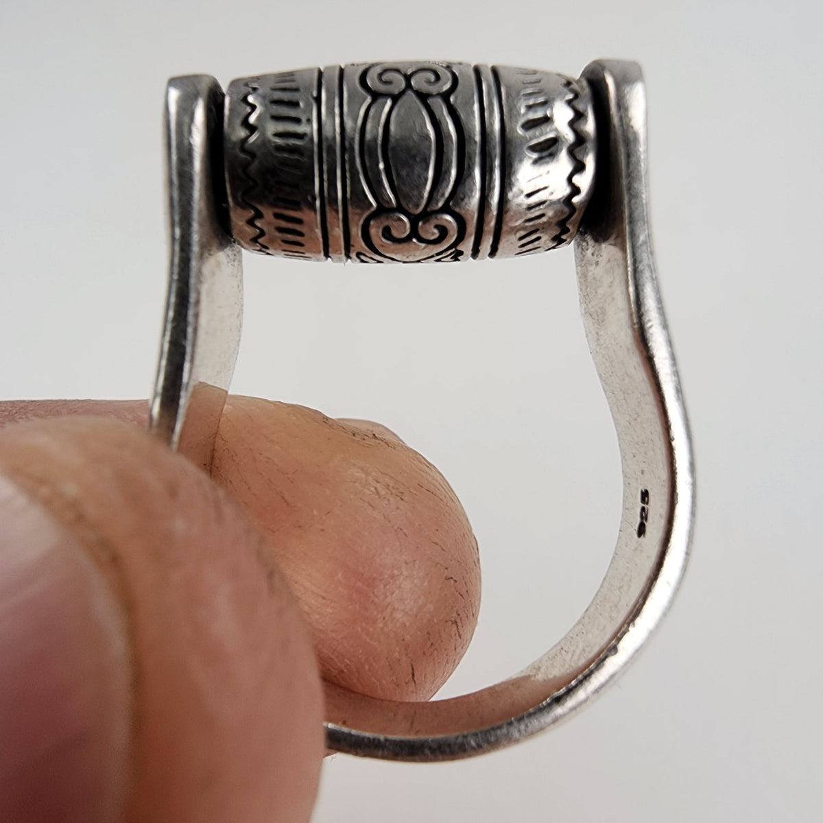 Vintage Brighton Sayan Spinner Fidget Ring Size 7 in Sterling Silver 925