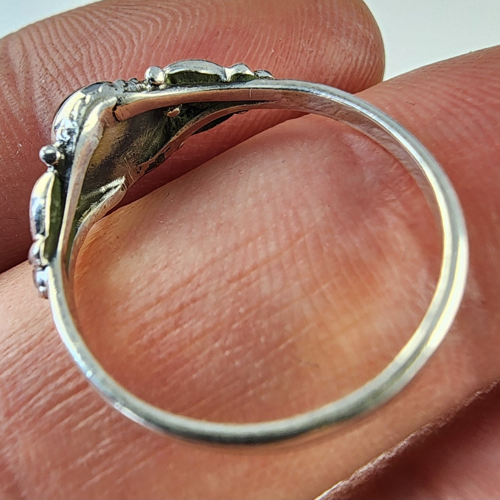 Sterling Silver 925 Black Onyx Southwestern Ring Size 7 1/2 New