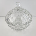 Indiana Glass Company Whitehall Cubist Lidded Candy Dish Pressed Depression
