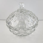 Indiana Glass Company Whitehall Cubist Lidded Candy Dish Pressed Depression