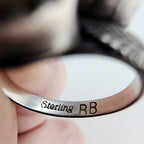 Running Bear Mother of Pearl Bypass Native Ring Size 4 1/2 Sterling Silver 925