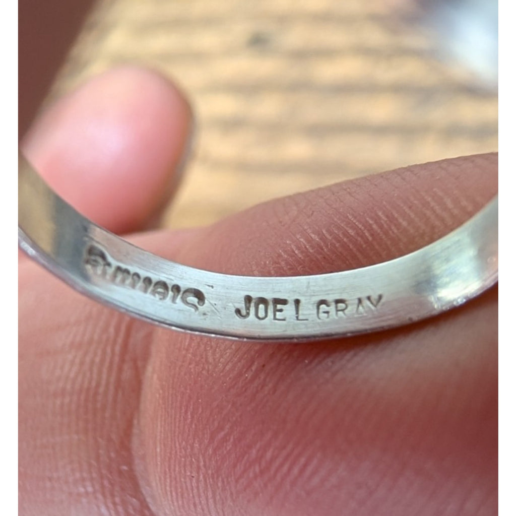 Rainforest Rhyolite Sterling Silver 925 Ring Size 6 1/2 by Joel Gray Native