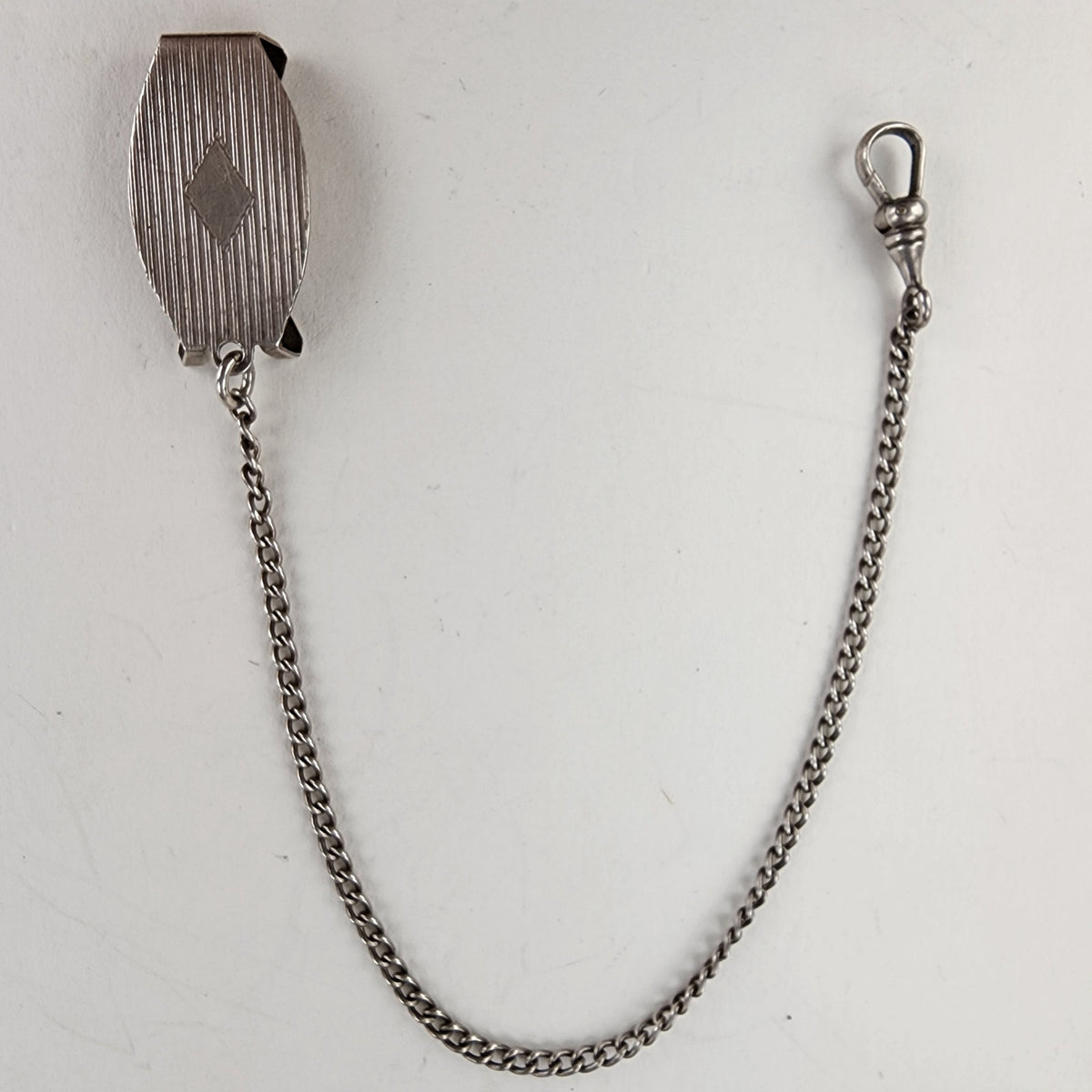 Victorian Sterling Silver 925 Pocket Watch Fob 1" Belt Loop