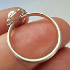 Sterling Silver 925 Balloon Opal Southwestern Ring Size 6 3/4 New
