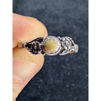 Vintage Bali Enamel Ring Sterling Silver 925 - Size 7