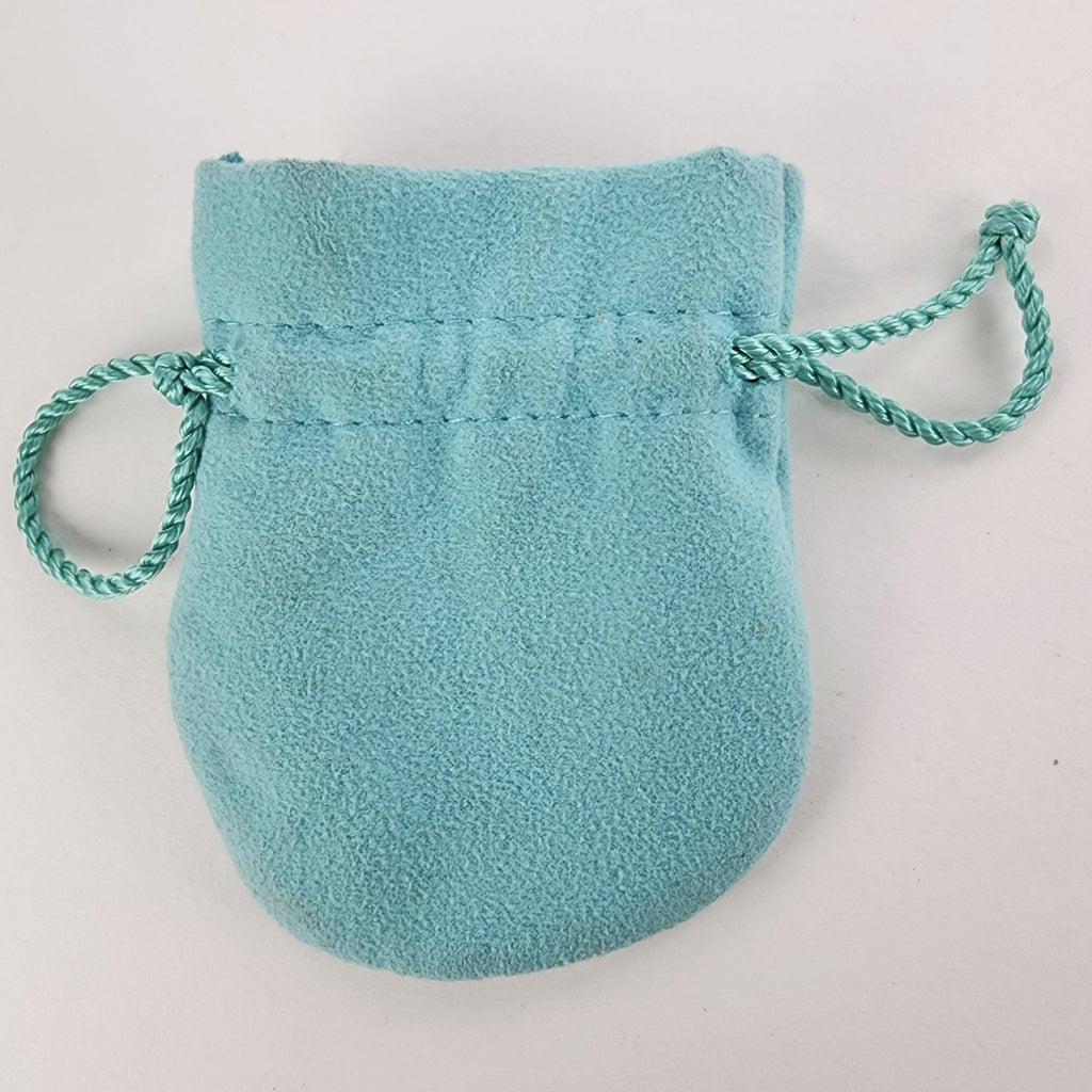 Vintage Tiffany & Co Logo Blue Felt Jewelry Bag