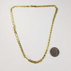 5mm Anchor Link 20" Gold Over Sterling Silver 925 Chain Necklace New