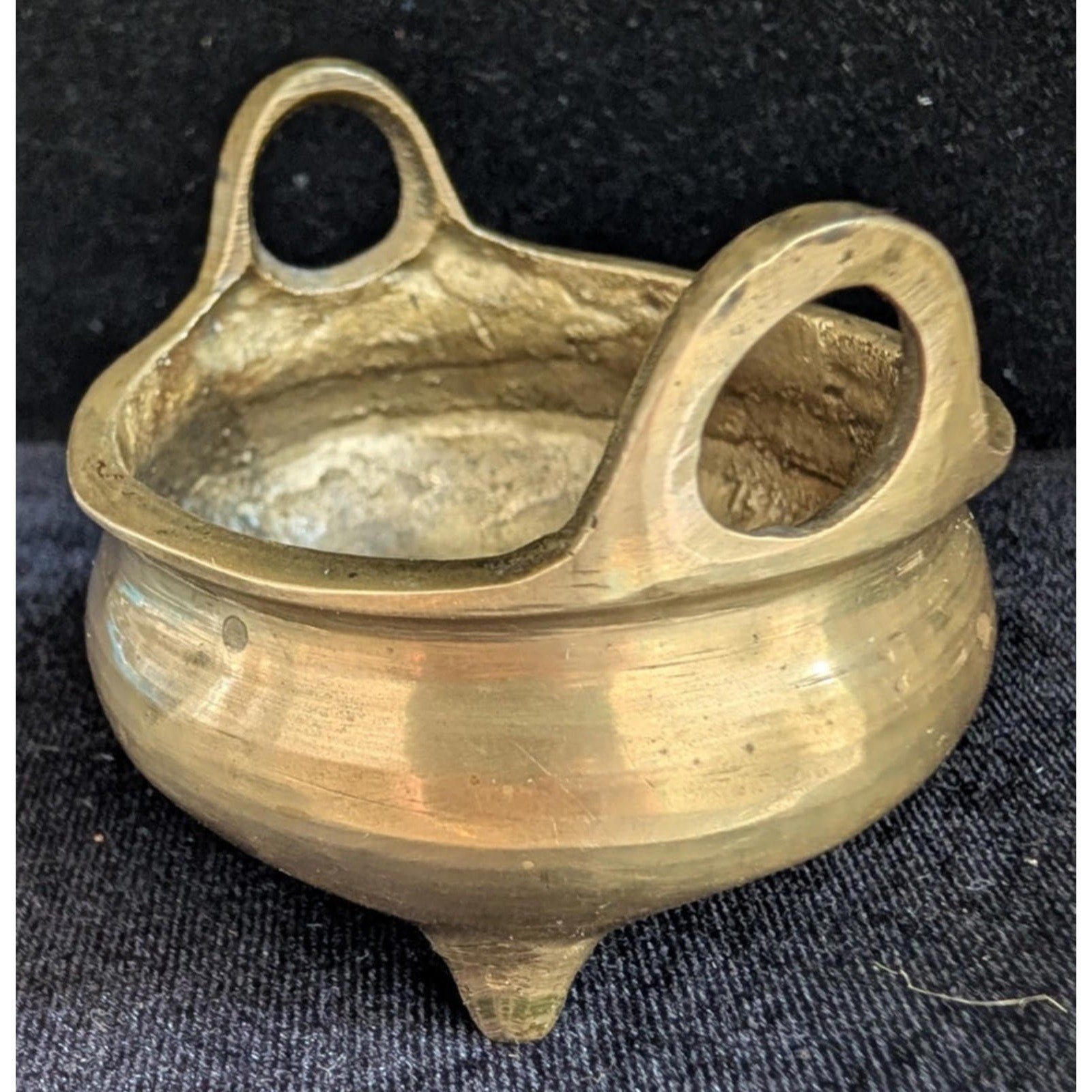 19th C. Chinese Bronze Footed Censor Incense Burner Tripod