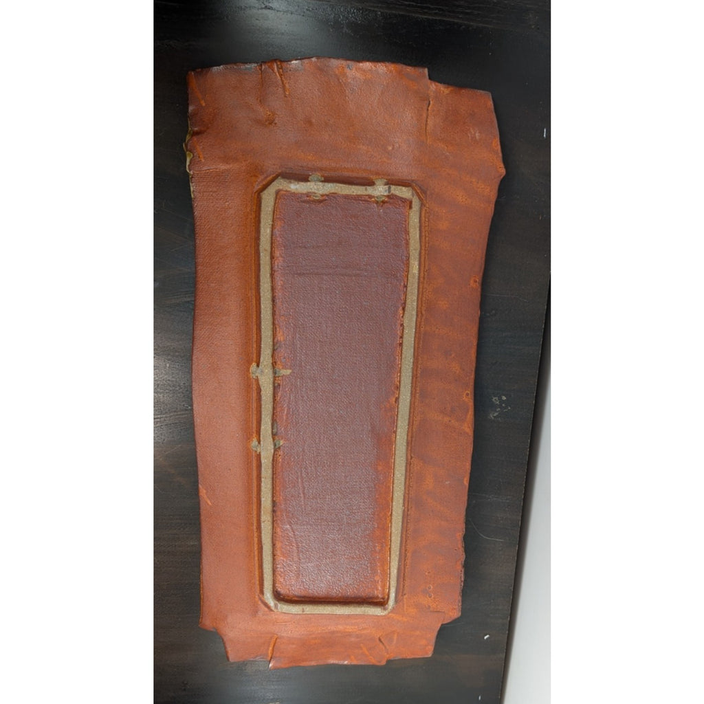 Handmade Studio Pottery Fall Leaves Tray Autumn Colors