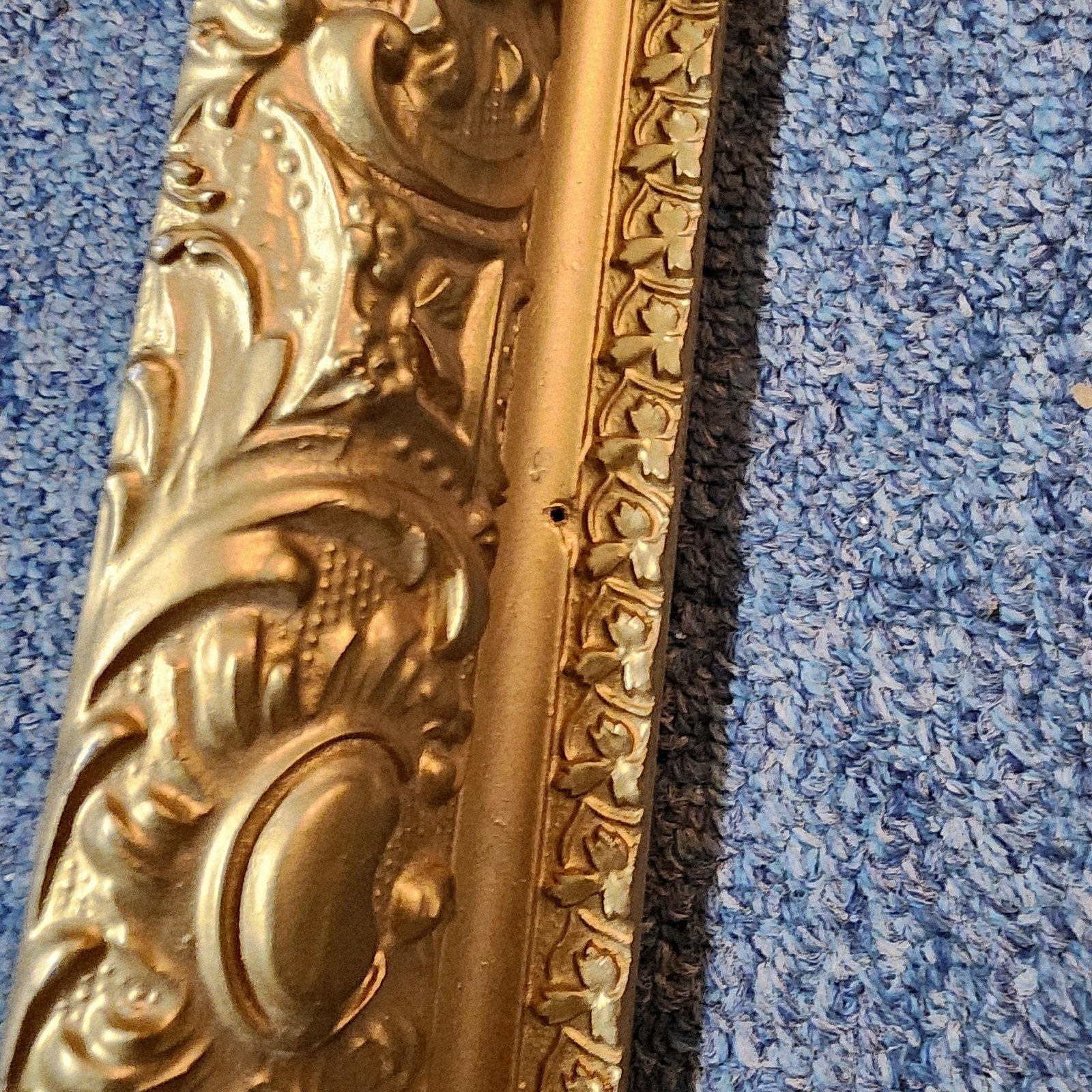Antique Rococo Baroque Ornate Gold Frame 23" x 27" Painting Picture