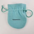 Vintage Tiffany & Co Logo Blue Felt Jewelry Bag
