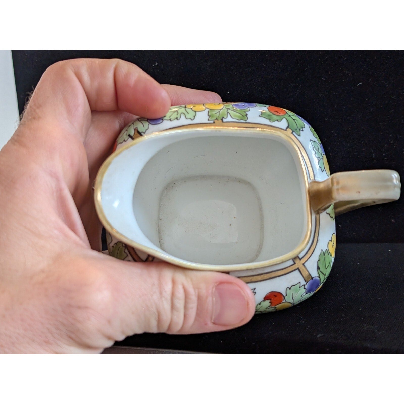 NORITAKE Nippon Japan Coffee Sugar Creamer Gilded Porcelain