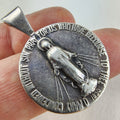 Catholic Sterling Silver 925 Miraculous Medal Vintage 1830 Jesus