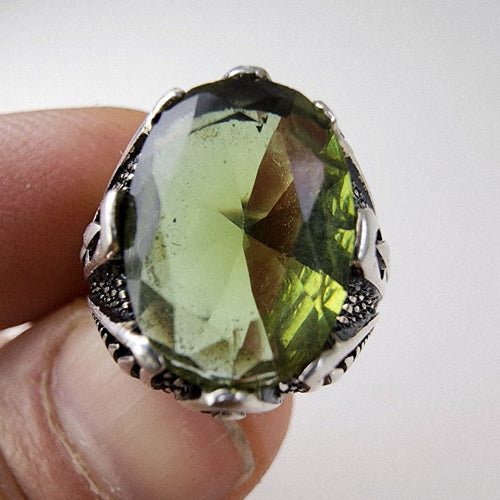 4ct Zultanite Color Changing Turkish Ring Size 6 1/2 Sterling Silver Sultanite