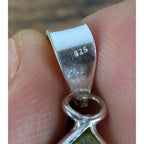 Peruvian GREEN OPAL Sterling Silver 925 Statement Pendant New 25g