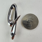 J Initail Designer Sterling Silver 925 Brooch Vintage Pin