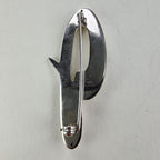 J Initail Designer Sterling Silver 925 Brooch Vintage Pin