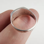 Vintage Taxco Abalone Inlay Ring Size 5 3/4 in Sterling Silver 925