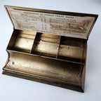 Antique Brass Stamp Box Desk Organizer Brass Box Brummel Bros Chicago