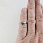 Vintage Amethyst Birthstone Ring Size 5 1/2 in Sterling Silver 925