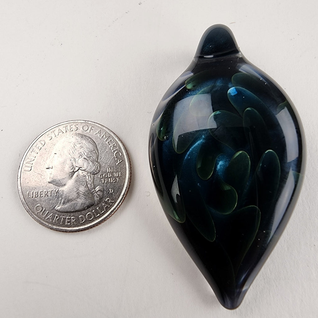 Borosilicate Implosion Glass Pendant Heady Sparkle Boro Glass