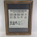 1968 FBI Wanted Poster Leroy Eldridge Cleaver Framed JE Hoover Black Panther