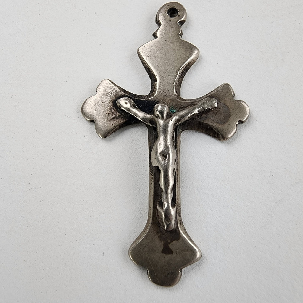 Cross Pendant Sterling Silver 925 Vintage Marked