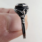 Marquise Cut Amethyst Vintage Ring Size 7 1/2 in Sterling Silver 925