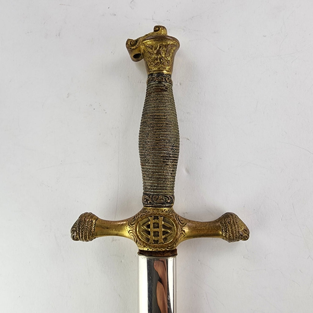 34" West Point Cadet Vintage Sword & Sheath USMA Henderson Ames Co Ceremonial