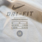 Medium Nike Running Dri-Fit T-Shirt White Vintage Mens Active Wear Short Sleeve